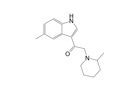 1-(5-methyl-1H-indol-3-yl)-2-(2-methyl-1-piperidinyl)ethanone