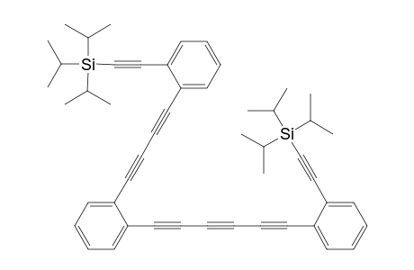 1-[4-(2-(Triisopropylethynyl)phenyl)-1,3-butadiynyl]-2-[6-[2-(triisopropylsilylethynyl)phenyl]-1,3,5-hexatriynyl]benzene
