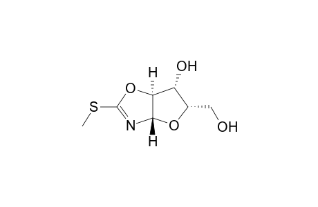 Furo[2,3-d]oxazole-5-methanol, 3a,5,6,6a-tetrahydro-6-hydroxy-2-(methylthio)-, [3aS-(3a.alpha.,5.alpha.,6.alpha.,6a.alpha.)]-