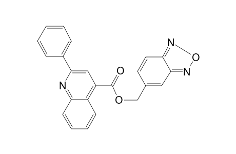 2,1,3-benzoxadiazol-5-ylmethyl 2-phenylquinoline-4-carboxylate