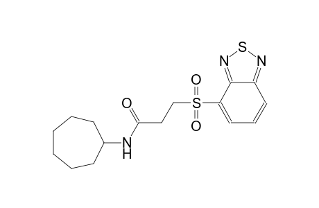 propanamide, 3-(2,1,3-benzothiadiazol-4-ylsulfonyl)-N-cycloheptyl-
