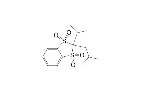 1,3-Benzodithiole, 2-(1-methylethyl)-2-(2-methylpropyl)-, 1,1,3,3-tetraoxide