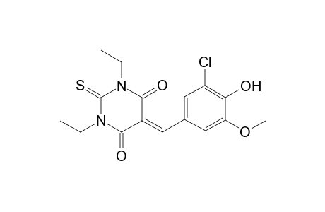 5-(3-Chloro-4-hydroxy-5-methoxy-benzylidene)-1,3-diethyl-2-thioxo-dihydro-pyrimidine-4,6-dione