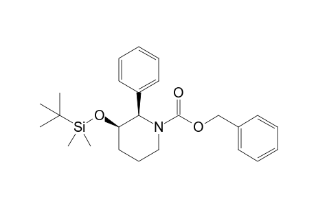 (2R,3R)-3-[tert-butyl(dimethyl)silyl]oxy-2-phenyl-1-piperidinecarboxylic acid (phenylmethyl) ester