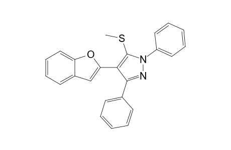 4-(Benzofuran-2-yl)-5-(methylthio)-1,3-diphenyl-1H-pyrazole