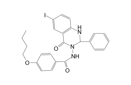 4-butoxy-N-(6-iodo-4-oxo-2-phenyl-1,4-dihydro-3(2H)-quinazolinyl)benzamide