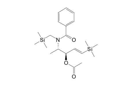 (3R,4S)-1-(Trimethylsilyl)-3-acetoxy-4-[(N-benzoyl-N-[(trimethylsilyl)methyl]amino]-1(E)-pentene
