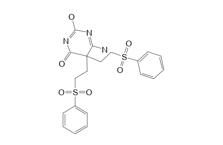 6-AMINO-5,5-BIS-(2'-PHENYLSULFONYLETHYL)-2-HYDROXYPYRIMIDINE-4-ONE