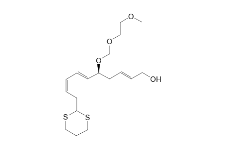 (2E,6E,8Z,5S)-10-(1',3'-dithian-2'-yl)-5-methoxyethoxymethoxyl-deca-2,6,8-trienol