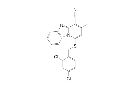 1-[(2,4-dichlorobenzyl)sulfanyl]-3-methylpyrido[1,2-a]benzimidazole-4-carbonitrile