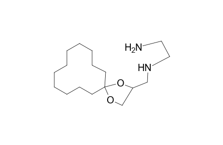 1,2-ethanediamine, N~1~-(1,4-dioxaspiro[4.11]hexadec-2-ylmethyl)-