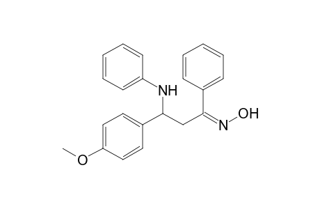 3-( 4'-Methoxyphenyl)-1-phenyl-3-(phenylamino)-1-propanone-oxime