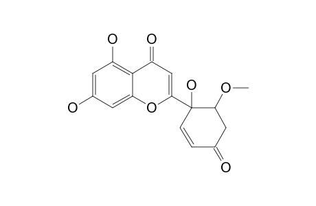 5',6'-DIHYDRO-6'-METHOXYPROTOPIGENONE;5,7-DIHYDROXY-2-(1-HYDROXY-6-METHOXY-4-OXOCYCLOHEX-2-ENYL)-CHROMEN-4-ONE