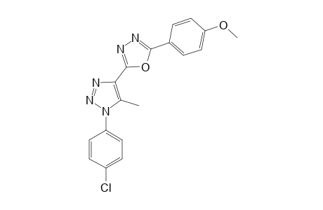 5-[1-(p-Chlorophenyl)-5-methyl-1,2,3-triazole-4-yl]-2-(p-methoxyphenyl)-1,3,4-oxadaiazole