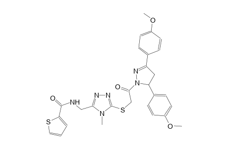 2-thiophenecarboxamide, N-[[5-[[2-[4,5-dihydro-3,5-bis(4-methoxyphenyl)-1H-pyrazol-1-yl]-2-oxoethyl]thio]-4-methyl-4H-1,2,4-triazol-3-yl]methyl]-