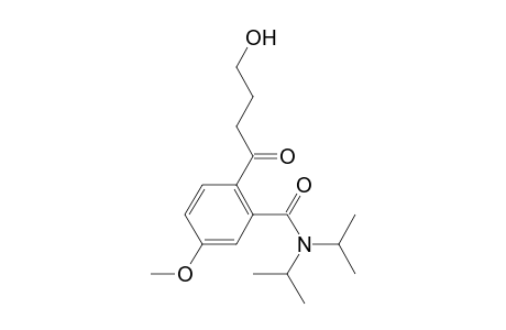 2-(4-hydroxy-1-oxobutyl)-5-methoxy-N,N-di(propan-2-yl)benzamide