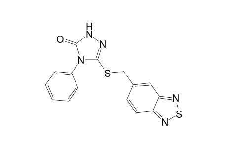 3-(2,1,3-benzothiadiazol-5-ylmethylsulfanyl)-4-phenyl-1H-1,2,4-triazol-5-one