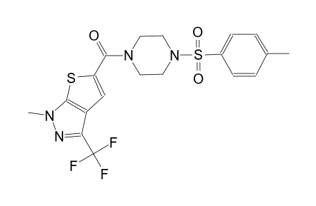 1H-thieno[2,3-c]pyrazole, 1-methyl-5-[[4-[(4-methylphenyl)sulfonyl]-1-piperazinyl]carbonyl]-3-(trifluoromethyl)-