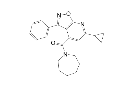 isoxazolo[5,4-b]pyridine, 6-cyclopropyl-4-[(hexahydro-1H-azepin-1-yl)carbonyl]-3-phenyl-