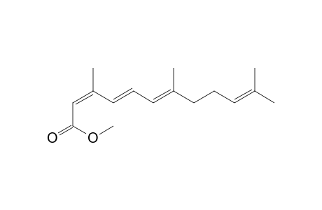 2,4,6,10-Dodecatetraenoic acid, 3,7,11-trimethyl-, methyl ester, (Z,E,E)-