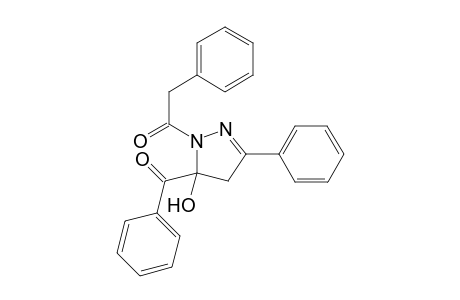 1-(5-Benzoyl-5-hydroxy-3-phenyl-4,5-dihydro-1H-pyrazol-1-yl)-2-phenylethan-1-one