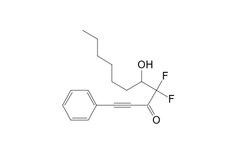 4,4-Difluoro-5-hydroxy-1-phenyl-1-undecyn-3-one