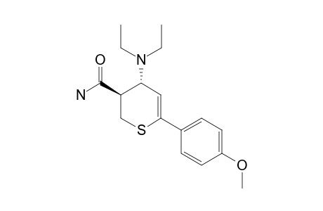 4-(N-DIETHYLAMINO)-6-(4-METHOXYPHENYL)-3,4-DIHYDRO-2H-THIOPYRAN-3-CARBOXAMIDE