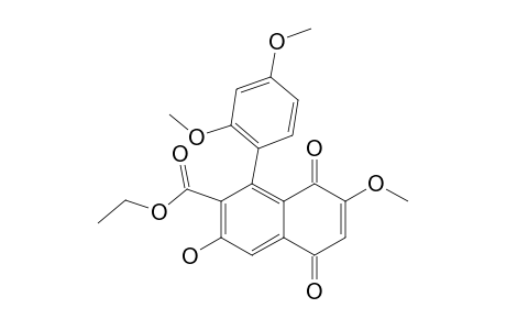 3-METHOXY-5-(2,4-DIMETHOXYPHENYL)-6-ETHOXYCARBONYL-7-HYDROXY-1,4-NAPHTHOQUINONE