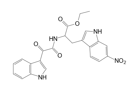 N-[(indol-3-yl)glyoxyloyl]-3-(6-nitroindol-3-yl)alanine, ethyl ester