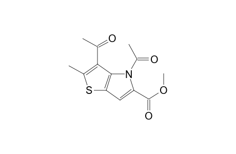 3,4-Diacetyl-2-methyl-4H-thieno[3,2-b]pyrrole-5-carboxylic acid, methyl ester