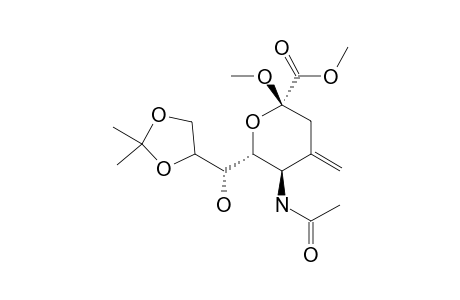 METHYL-(METHYL-5-ACETAMIDO-3,5-DIDEOXY-4-C-METHYLENE-8-9-O-(METHYL-ETHYLIDENE)-BETA-D-MANNO-2-NONULOPYRANOSID)-ONATE