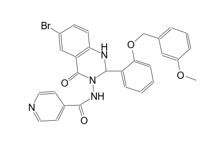 N-(6-bromo-2-{2-[(3-methoxybenzyl)oxy]phenyl}-4-oxo-1,4-dihydro-3(2H)-quinazolinyl)isonicotinamide