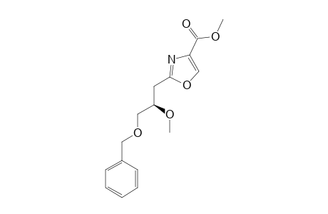 (2'-R)-2-(3'-BENZYLOXY-2'-METHOXY-PROPYL)-OXAZOLE-4-CARBOXYLIC_ACID_METHYLESTER