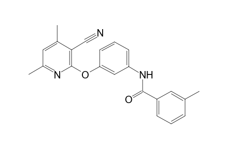 Benzamide, N-[3-(3-cyano-4,6-dimethylpyridin-2-yloxy)phenyl]-3-methyl-