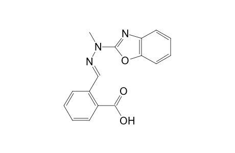 Benzoic acid, 2-[(2-benzoxazolylmethylhydrazono)methyl]-