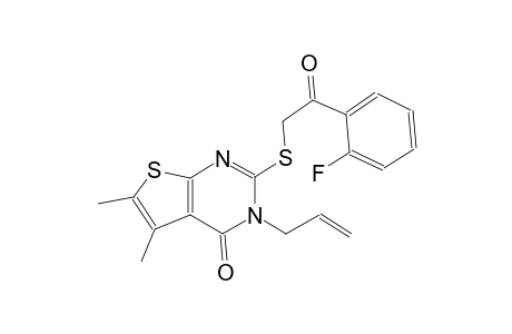 thieno[2,3-d]pyrimidin-4(3H)-one, 2-[[2-(2-fluorophenyl)-2-oxoethyl]thio]-5,6-dimethyl-3-(2-propenyl)-