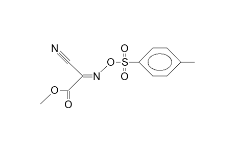 Tosyloximino-cyanoacetic acid, methyl ester