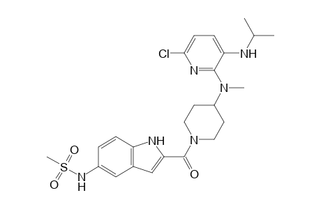 1-[(5-Methanesulfonamidoindol-2-yl)carbonyl]-4-[N-methyl-N-[6-chloro-3-[(1-methylethyl)amino]-2-pyridinyl]amino]piperidine