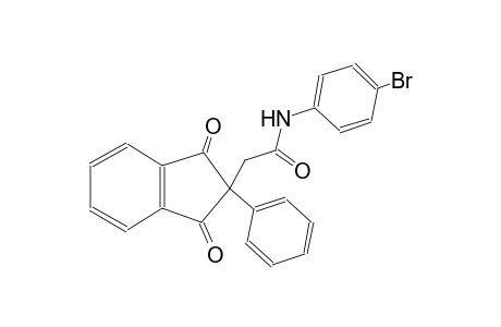 N-(4-bromophenyl)-2-(1,3-dioxo-2-phenyl-2,3-dihydro-1H-inden-2-yl)acetamide
