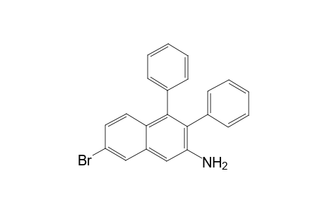 7-Bromo-3,4-diphenylnaphthalen-2-amine