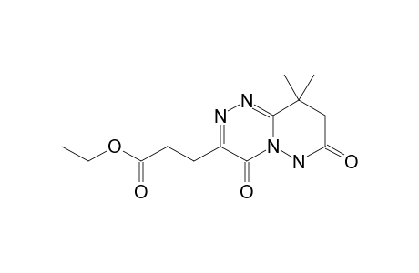 ETHYL-6,7,8,9-TETRAHYDRO-9,9-DIMETHYL-4,7-DIOXO-1H-PYRIDAZINO-[6,1-C]-TRIAZINE-3-PROPOINATE