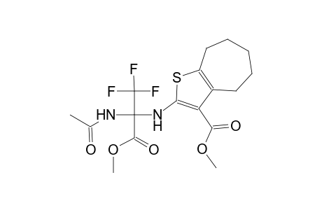 methyl 2-{[1-(acetylamino)-2,2,2-trifluoro-1-(methoxycarbonyl)ethyl]amino}-5,6,7,8-tetrahydro-4H-cyclohepta[b]thiophene-3-carboxylate