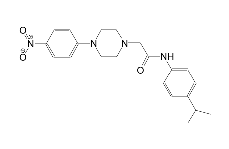 1-piperazineacetamide, N-[4-(1-methylethyl)phenyl]-4-(4-nitrophenyl)-