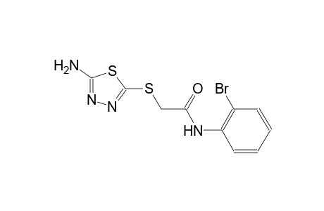 2-[(5-amino-1,3,4-thiadiazol-2-yl)sulfanyl]-N-(2-bromophenyl)acetamide