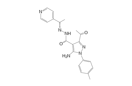 3-Acetyl-5-amino-N'-(1-(pyridin-4-yl)ethylidene)-1-(p-tolyl)-1H-pyrazole-4-carbohydrazide