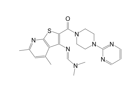 N'-(4,6-dimethyl-2-{[4-(2-pyrimidinyl)-1-piperazinyl]carbonyl}thieno[2,3-b]pyridin-3-yl)-N,N-dimethylimidoformamide