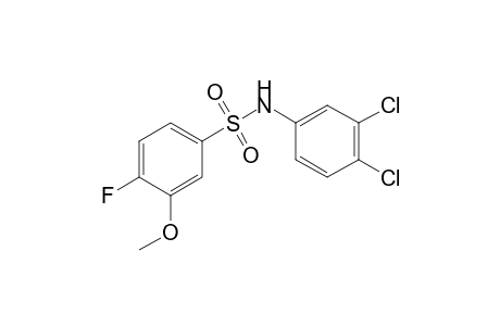 Benzenesulfonamide, N-(3,4-dichlorophenyl)-4-fluoro-3-methoxy-