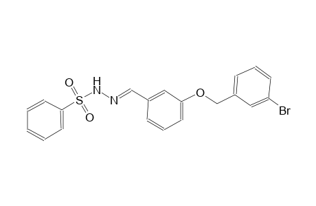 N'-((E)-{3-[(3-bromobenzyl)oxy]phenyl}methylidene)benzenesulfonohydrazide