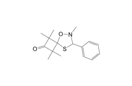 5-Oxa-8-thia-6-azaspiro[3.4]octan-2-one, 1,1,3,3,6-pentamethyl-7-phenyl-