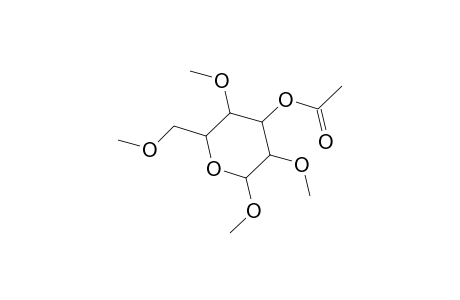 Methyl 3-O-acetyl-2,4,6-tri-O-methylhexopyranoside